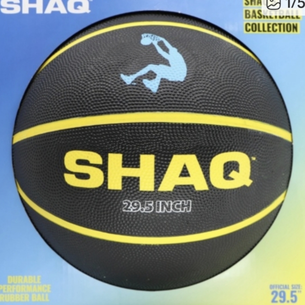 New SHAQ Black and Yellow Basketball